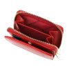 Gregorio IT-125 piros női bőr pénztárca 7.5 x 10.5 x 3.5 cm