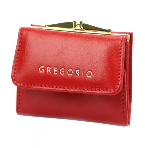 Gregorio IT-126 piros női bőr pénztárca 10 x 8.5 x 3.5 cm