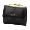 Gregorio IT-126 fekete női bőr pénztárca 10 x 8.5 x 3.5 cm