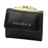 Gregorio IT-126 fekete női bőr pénztárca 10 x 8.5 x 3.5 cm