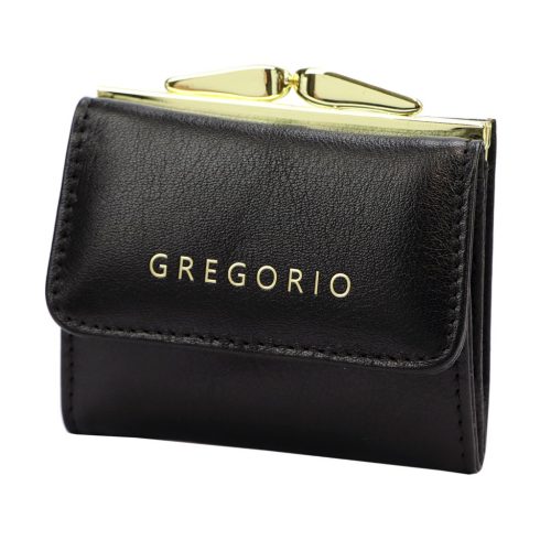 Gregorio IT-126 fekete női bőr pénztárca 10 x 8.5 x 3.5 cm