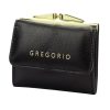 Gregorio IT-126 fekete női bőr pénztárca 10 x 8.5 x 3.5 cm