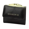 Gregorio IT-126 fekete női bőr pénztárca 10 x 8.5 x 3.5 cm