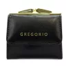 Gregorio IT-126 fekete női bőr pénztárca 10 x 8.5 x 3.5 cm