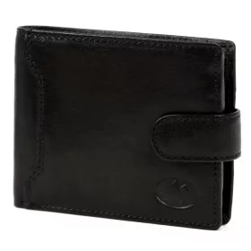   EL FORREST 709-19 RFID fekete férfi bőr pénztárca 12.5 x 9.8 x 3 cm