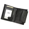 EL FORREST 727-67 RFID fekete női bőr pénztárca 8.5 x 10.5 x 3 cm