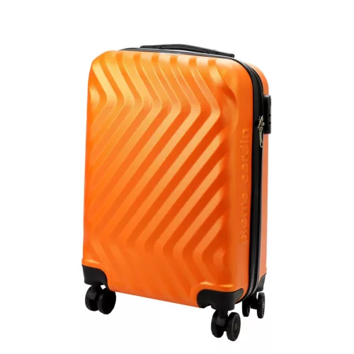 Pierre Cardin MED12 - 20 narancs keményfalú kabinbőrönd 38 x 58 x 21 cm
