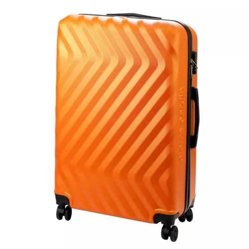Pierre Cardin MED12 - 28 narancs nagyméretű keményfalú bőrönd 48 x 78 x 26 cm