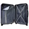 Pierre Cardin MED12 - 28 sötétkék nagyméretű keményfalú bőrönd 48 x 78 x 26 cm