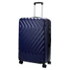 Pierre Cardin MED12 - 28 sötétkék nagyméretű keményfalú bőrönd 48 x 78 x 26 cm