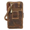 Peterson PTN 1277-TMH barna férfi bőr oldaltáska 10.5 x 19 x 2 cm 