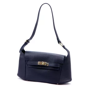   Luka 24-044 navy női bőr kézitáska, válltáska 30 x 15 x 9 cm