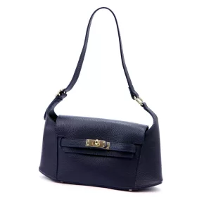   Luka 24-044 navy női bőr kézitáska, válltáska 30 x 15 x 9 cm