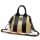 EGO ES842CR 150024JZ fekete-bézs női bőr kézitáska, válltáska 30 x 21 x 14 cm 