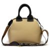 EGO ES842CR 150024JZ fekete-bézs női bőr kézitáska, válltáska 30 x 21 x 14 cm 