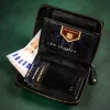 Peterson PTN 1565-CA-1888 fekete bőr férfi pénztárca 9.5x12x2 cm