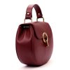 Luka DOLLARO bordó női bőr kézitáska, crossbody 24 x 18 x 9 cm
