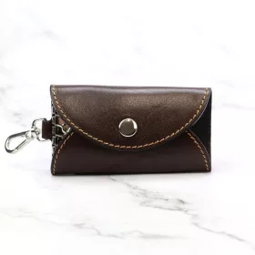 Florence ITK-01 barna bőr unisex kulcstartó 9 x 6 x 1.5 cm