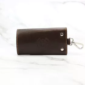 Florence ITK-01 barna bőr unisex kulcstartó 9 x 6 x 1.5 cm