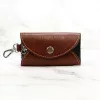 Florence ITK-01 bronz bőr unisex kulcstartó 9 x 6 x 1.5 cm
