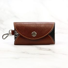 Florence ITK-01 bronz bőr unisex kulcstartó 9 x 6 x 1.5 cm