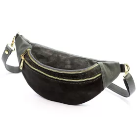   Luka 24-017-01 M szürke női bőr crossbody, övtáska 33 x 15 x 9 cm