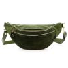 Luka 24-017-01 M zöld női bőr crossbody, övtáska 33 x 15 x 9 cm