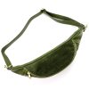 Luka 24-017-01 M zöld női bőr crossbody, övtáska 33 x 15 x 9 cm