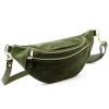Luka 24-017-01 M zöld női bőr crossbody, övtáska 33 x 15 x 9 cm