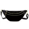 Luka 24-017-01 M fekete női bőr crossbody, övtáska 33 x 15 x 9 cm