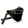 Luka 24-017-01 M fekete női bőr crossbody, övtáska 33 x 15 x 9 cm