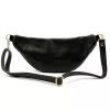 Luka 24-017-01 M fekete női bőr crossbody, övtáska 33 x 15 x 9 cm