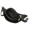 Luka 24-017-01 M fekete női bőr crossbody, övtáska 33 x 15 x 9 cm