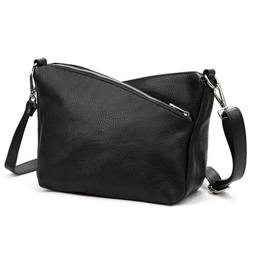 Luka 24-051 DOLLARO fekete női bőr válltáska, oldaltáska 32 x 22 x 14 cm