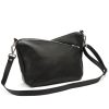 Luka 24-051 DOLLARO fekete női bőr válltáska, oldaltáska 32 x 22 x 14 cm