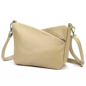   Luka DOLLARO bézs női bőr válltáska, oldaltáska 32 x 22 x 14 cm