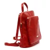 MiaMore 01-044 DOLLARO piros női marhabőr hátizsák 26 x 29 x 12 cm