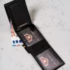 Peterson PTN 304RA fekete férfi bőr pénztárca 12 x 9 x 2.5 cm