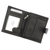 Nordee ADL06-N4L fekete férfi bőr pénztárca 10.5 x 12.8 x 2.5 cm