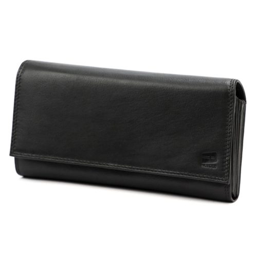 Nordee ADL07-01 fekete pincér, taxis bőr pénztárca, brifkó 19 x 10 x 5 cm