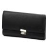 Nordee ADL07-02 fekete pincér, taxis bőr pénztárca, brifkó 19 x 12 x 4.5 cm