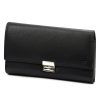 Nordee ADL07-02 fekete pincér, taxis bőr pénztárca, brifkó 19 x 12 x 4.5 cm