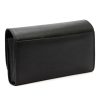 Nordee ADL07-02 fekete pincér, taxis bőr pénztárca, brifkó 19 x 12 x 4.5 cm