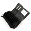 Nordee ADL07-02 fekete pincér, taxis bőr pénztárca, brifkó 19 x 12 x 4.5 cm