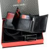 Pierre Cardin ZG-4-326-FWJ férfi marhabőr ajándék szett 130 cm övvel