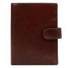EL FORREST 712-28 barna férfi marhabőr pénztárca RFID 11 x 13 x 3 cm
