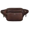 Peterson PTN BP001-OPU barna férfi bőr övtáska 37 x 15 x 12 cm