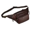 Peterson PTN BP001-OPU barna férfi bőr övtáska 37 x 15 x 12 cm