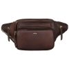 Peterson PTN BP001-OPU barna férfi bőr övtáska 37 x 15 x 12 cm