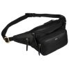 Peterson PTN BP001-OPU fekete férfi bőr övtáska 37 x 15 x 12 cm